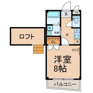 コーポ桜井 A【1階】の間取り