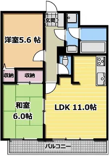 シルクロードハイツ【02050号室】の間取り
