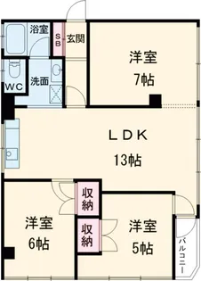 フレア443【5階】の間取り