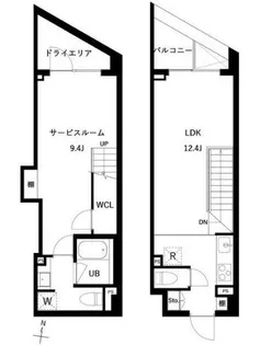 JMFレジデンス世田谷三宿【1階】の間取り