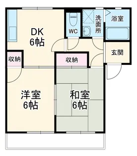 サンコートB【2階】の間取り