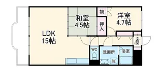 リブェールヒルズ早渕【1階】の間取り