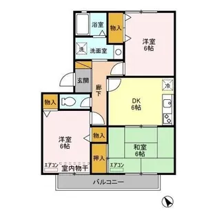 エーデルハイム D【1階】の間取り