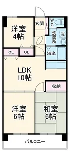 ポートアイランド坂戸【505号室】の間取り