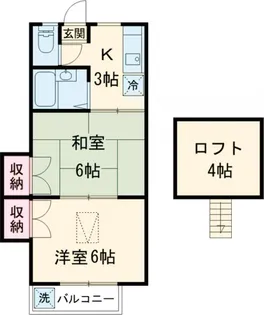 ヴェッセル中和泉【2階】の間取り