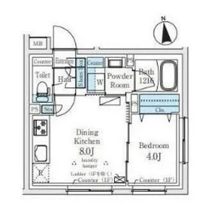 CREALpremier笹塚【1階】の間取り