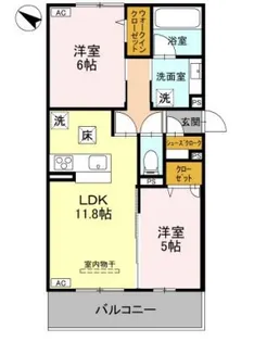 リヴェール京都桂【303号室】の間取り