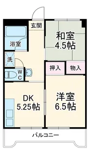 金松ハイツ【4階】の間取り