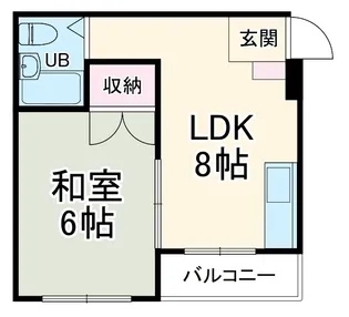 大久保大喜マンション【4階】の間取り