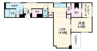 ヴィオラ・ボヌール【3階】の間取り