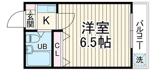 オムサヴァイセキ【104号室】の間取り