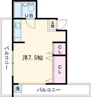 キャッスル中町【301号室】の間取り
