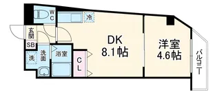 リマペル幕張【1階】の間取り