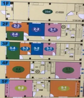 フレンズハウスⅡ(貸家)【1-5階号室】の間取り