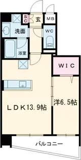 ラグゼナ平井サウス【4階】の間取り