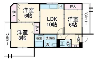 JOLLY HOUSE【2階】の間取り