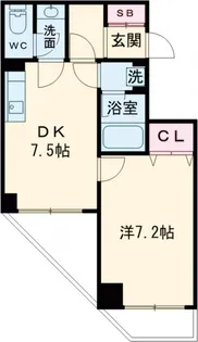 グランドゥール等々力【405号室】の間取り