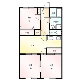 パレスリッチヒル【1階】の間取り
