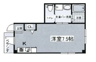 クレール綾小路【301号室】の間取り