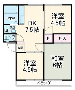 コーポ平澤【1階】の間取り