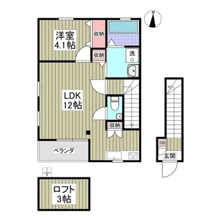 AYERS ROCK【E号室】の間取り