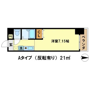 アンシャンテ滝村【501号室】の間取り