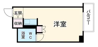 植田パークハイツ【6階】の間取り