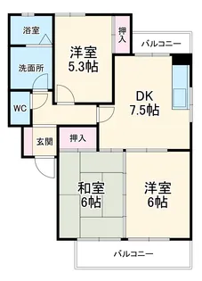 グリーンパーク藤塚【2階】の間取り