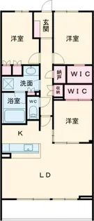 オデスビエント医大前【2階】の間取り