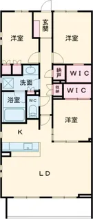 オデスビエント医大前【2階】の間取り