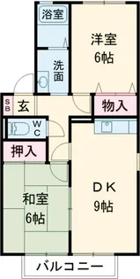 グリーンハイツA【101号室】の間取り