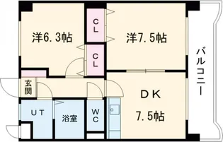 ユーミーリオグランデ【4階】の間取り