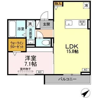 グレイスガーデン赤渋【2階】の間取り