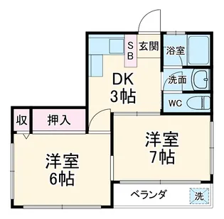 萩ビル【4階】の間取り