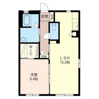 ソレアードA【1階】の間取り