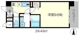 インベスト京都堀川【2階】の間取り
