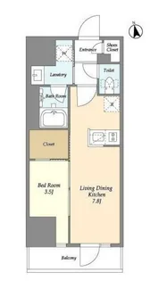 グランカーサ船堀Ⅰ【14階】の間取り
