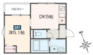 クオーレ小手指【3階】の間取り