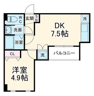 ステイビルⅡ【4階】の間取り