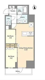 グランカーサ船堀Ⅰ【13階】の間取り