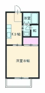 エタニティーPartⅡ【201号室】の間取り