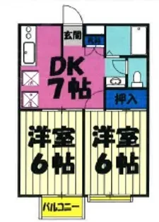 エリールさぎぬま【3階】の間取り