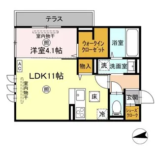 ロンターノ【1階】の間取り