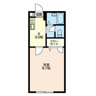 サンマツモトA【1階】の間取り