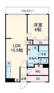 ラムズヒル蒔田【4階】の間取り