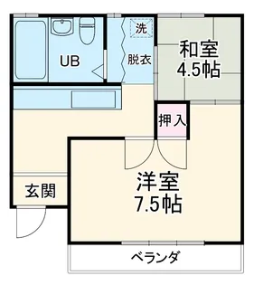 上峰マンション【301号室】の間取り