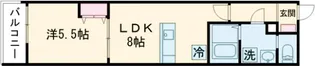 MELDIA福生Ⅲ【304号室】の間取り