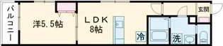 MELDIA福生Ⅲ【305号室】の間取り