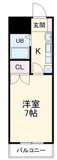 CH当知【407号室】の間取り