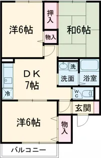 グリーングラス【201号室】の間取り